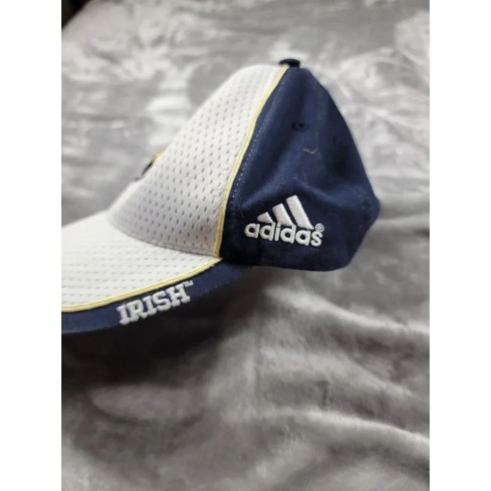 Notre Dame Fighting Irish‎ Adidas Hat Adjustable Baseball Style Cap Hat White